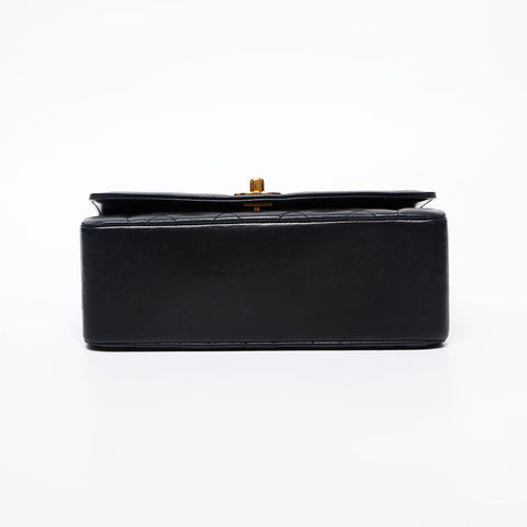 CHANEL No. 2 1991-1994 Diana Matelasse Chain Lambskin Shoulder Bag black WS21326