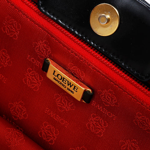 LOEWE Anagram leather Handbag black WS21327