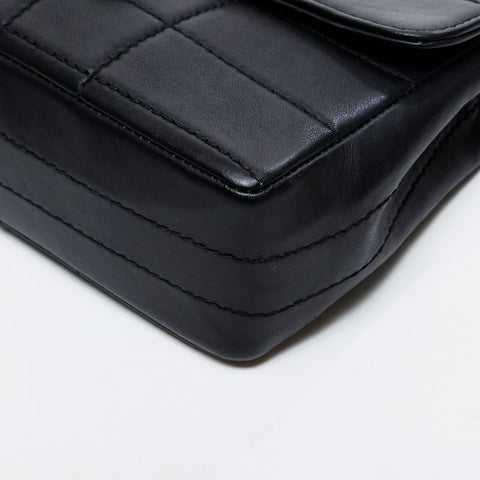 極美品 シャネル CHANEL 7番台 2002-2003 チョコバー チェーン ショルダーバッグ  ブラック WS21329