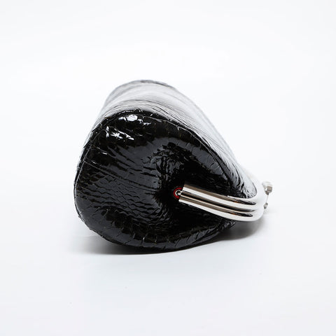 CHANEL No. 12 2008-2009 Patent Leather Clutch bag black WS21330