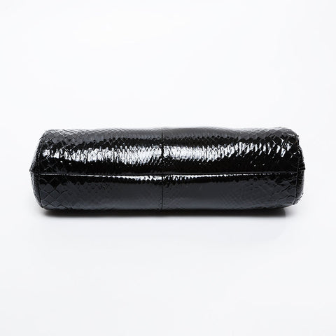 CHANEL No. 12 2008-2009 Patent Leather Clutch bag black WS21330