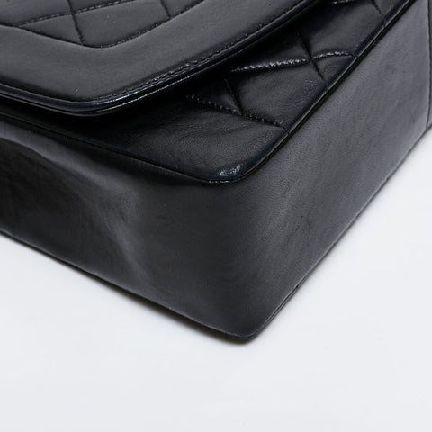 CHANEL No. 2 1991-1994 Diana Matelasse Chain Lambskin Shoulder Bag black WS21332