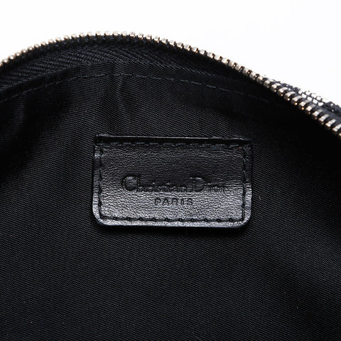 Christian Dior Mini Trotter Saddlebag Shoulder Bag Navy WS21334