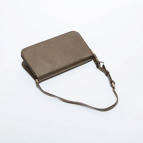 CELINE Metallic Mini Shoulder Bag gold WS21335