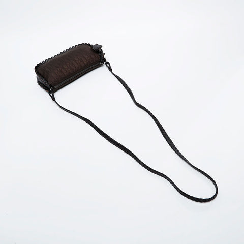 Christian Dior Oblique Trotter Shoulder Bag Brown WS21337