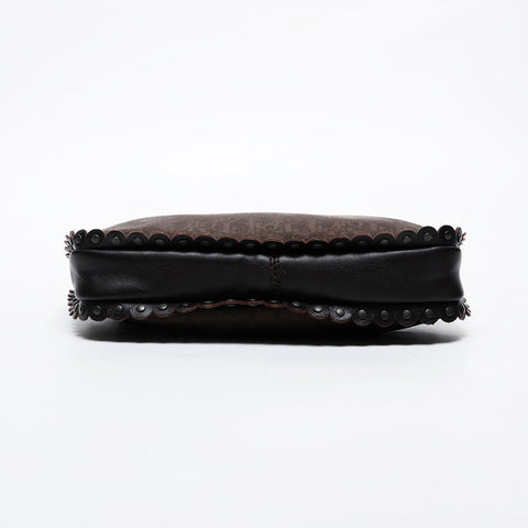 Christian Dior Oblique Trotter Shoulder Bag Brown WS21337