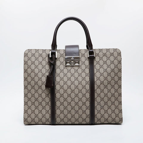 GUCCI GG Supreme Shoulder Bag beige WS21338