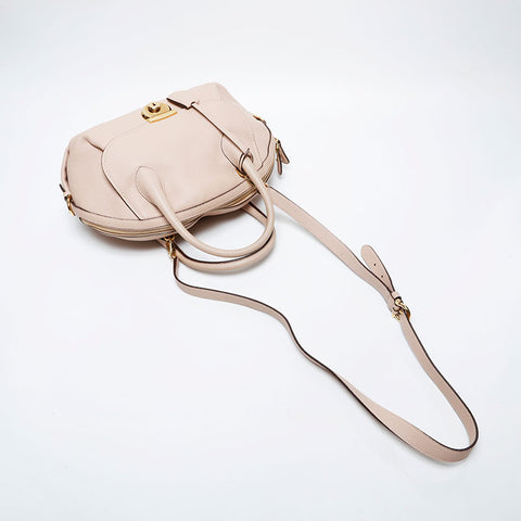 Salvatore Ferragamo Fiamma 2way Leather Shoulder Bag pink WS21339