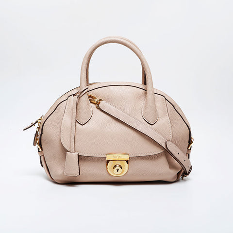 Salvatore Ferragamo Fiamma 2way Leather Shoulder Bag pink WS21339