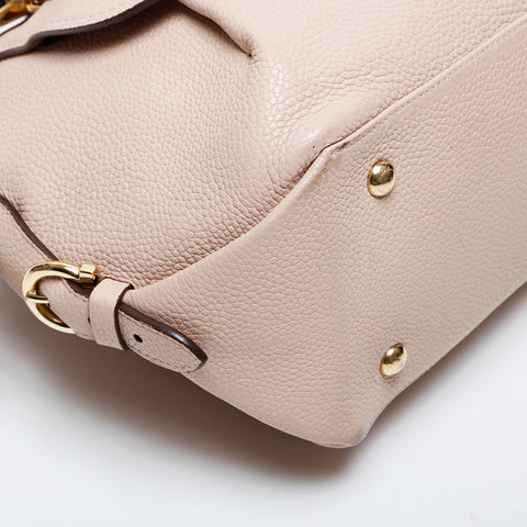 Salvatore Ferragamo Fiamma 2way Leather Shoulder Bag pink WS21339