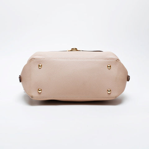 Salvatore Ferragamo Fiamma 2way Leather Shoulder Bag pink WS21339