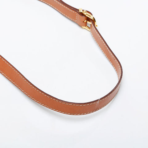 CELINE Macadam PVC Shoulder Bag Brown WS21341