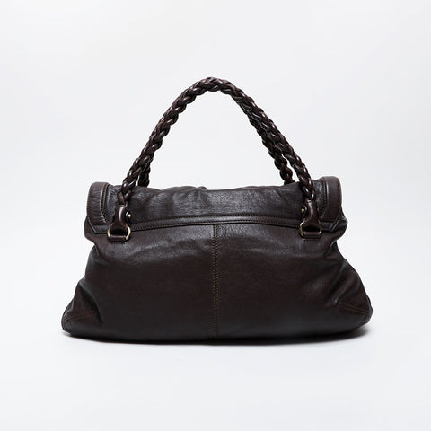 Salvatore Ferragamo Gancini leather Shoulder Bag Brown WS21342