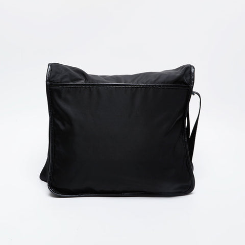 PRADA Nylon Messenger Bag Shoulder Bag black WS21343