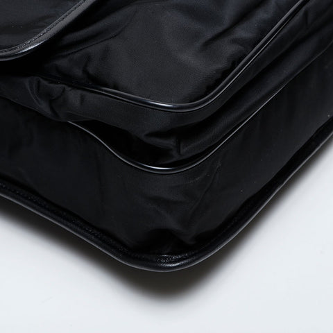 PRADA Nylon Messenger Bag Shoulder Bag black WS21343
