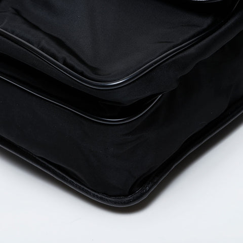 PRADA Nylon Messenger Bag Shoulder Bag black WS21343