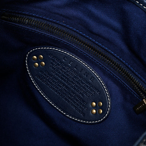 CELINE macadam canvas Handbag Navy WS21344