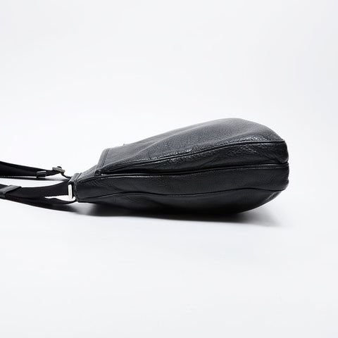 PRADA leather Shoulder Bag black WS21346