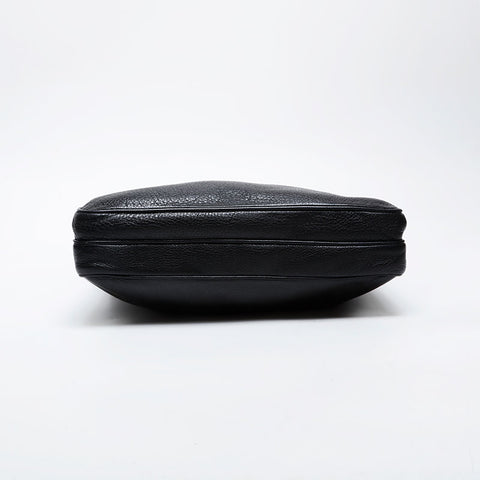 PRADA leather Shoulder Bag black WS21346