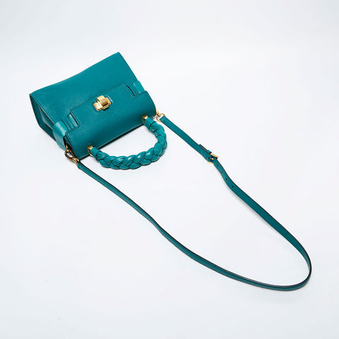 Miu Miu Leather top handle 2way Shoulder Bag green WS21348