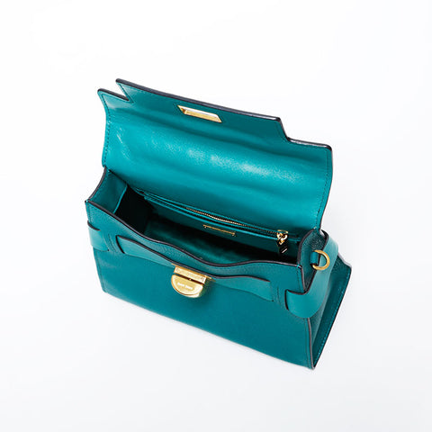 Miu Miu Leather top handle 2way Shoulder Bag green WS21348
