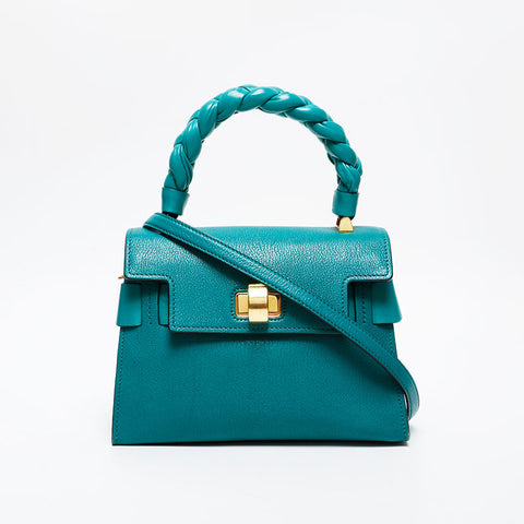 Miu Miu Leather top handle 2way Shoulder Bag green WS21348