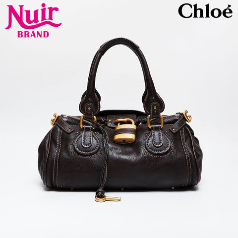 Chloe Leather Paddington Shoulder Bag Brown WS21350
