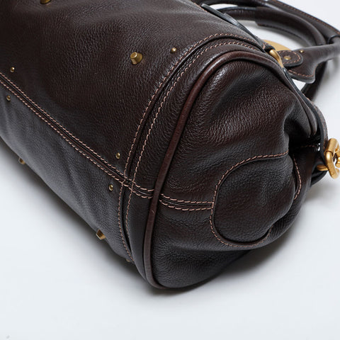 Chloe Leather Paddington Shoulder Bag Brown WS21350