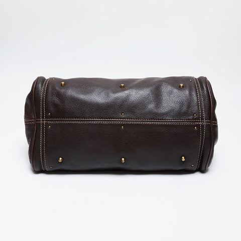 Chloe Leather Paddington Shoulder Bag Brown WS21350