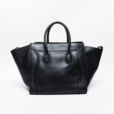 CELINE Luggage Phantom Leather Handbag black WS21351
