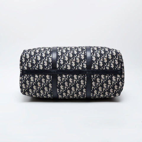 Christian Dior Trotter Oblique Canvas Boston bag Navy WS21352