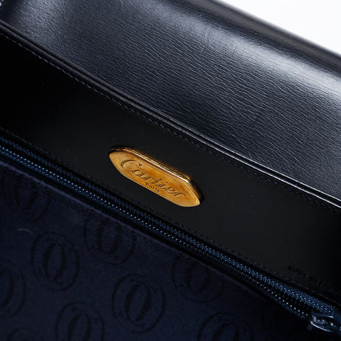 CARTIER leather Handbag black WS21355