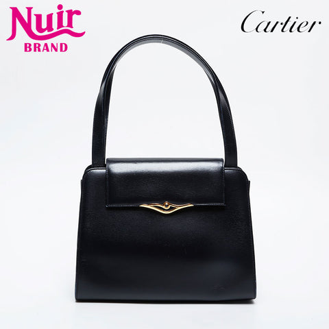 CARTIER leather Handbag black WS21355