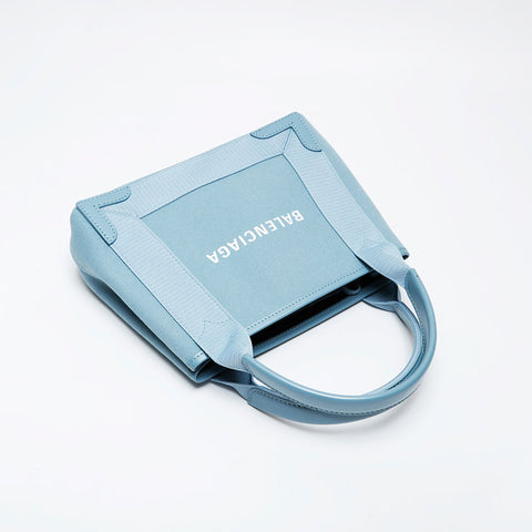 BALENCIAGA Hippo canvas logo pouch included Handbag blue WS21356