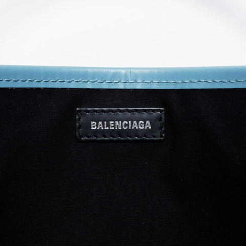BALENCIAGA Hippo canvas logo pouch included Handbag blue WS21356