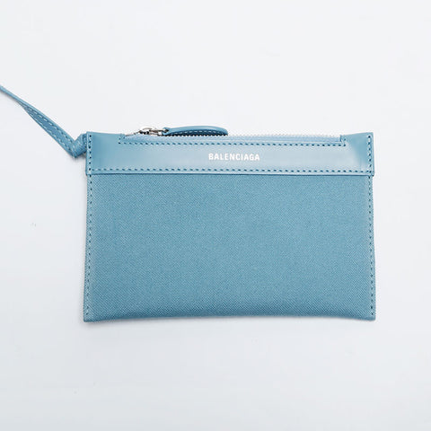 BALENCIAGA Hippo canvas logo pouch included Handbag blue WS21356