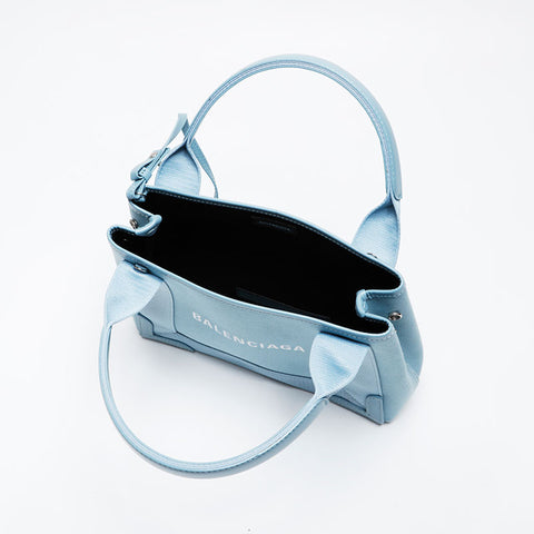 BALENCIAGA Hippo canvas logo pouch included Handbag blue WS21356
