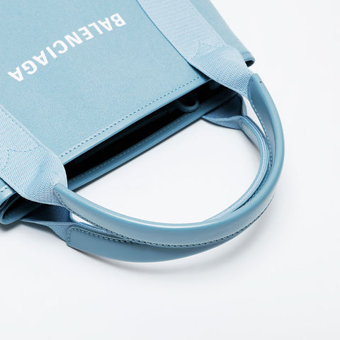 BALENCIAGA Hippo canvas logo pouch included Handbag blue WS21356