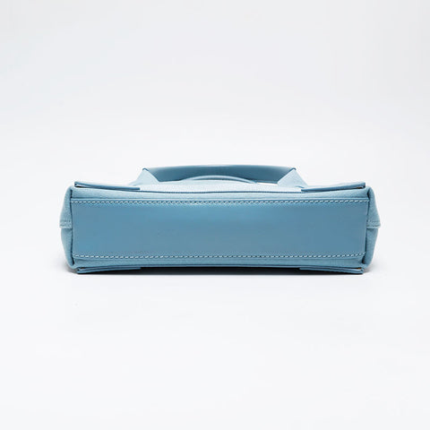 BALENCIAGA Hippo canvas logo pouch included Handbag blue WS21356