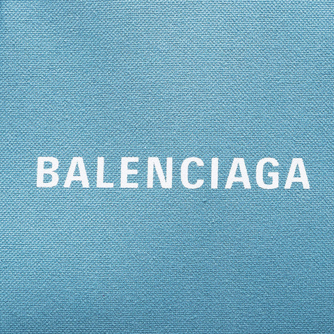 BALENCIAGA Hippo canvas logo pouch included Handbag blue WS21356
