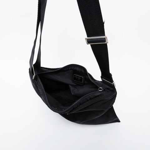 PRADA Nylon Shoulder Bag black WS21357