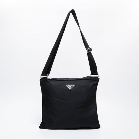 PRADA Nylon Shoulder Bag black WS21357