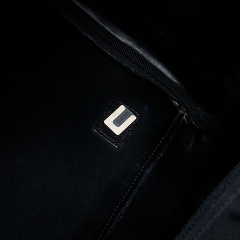 CHANEL No. 1 1989-1991 Bicolor Leather 2-way Boston bag black WS21358