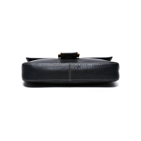 FENDI Leather mamma bucket Shoulder Bag black WS21359