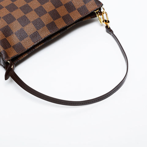 LOUIS VUITTON Damier Pochette (2004) Handbag Brown WS21362