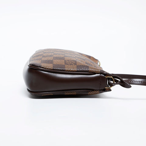 LOUIS VUITTON Damier Pochette (2004) Handbag Brown WS21362