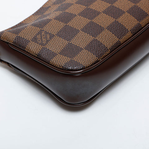 LOUIS VUITTON Damier Pochette (2004) Handbag Brown WS21362