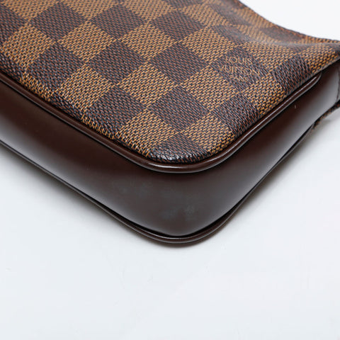 LOUIS VUITTON Damier Pochette (2004) Handbag Brown WS21362