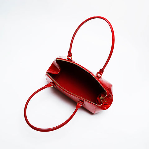 LOUIS VUITTON 2010 Monogram Vernis Sherwood PM Shoulder Bag Red WS21363