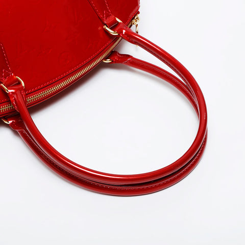 LOUIS VUITTON 2010 Monogram Vernis Sherwood PM Shoulder Bag Red WS21363